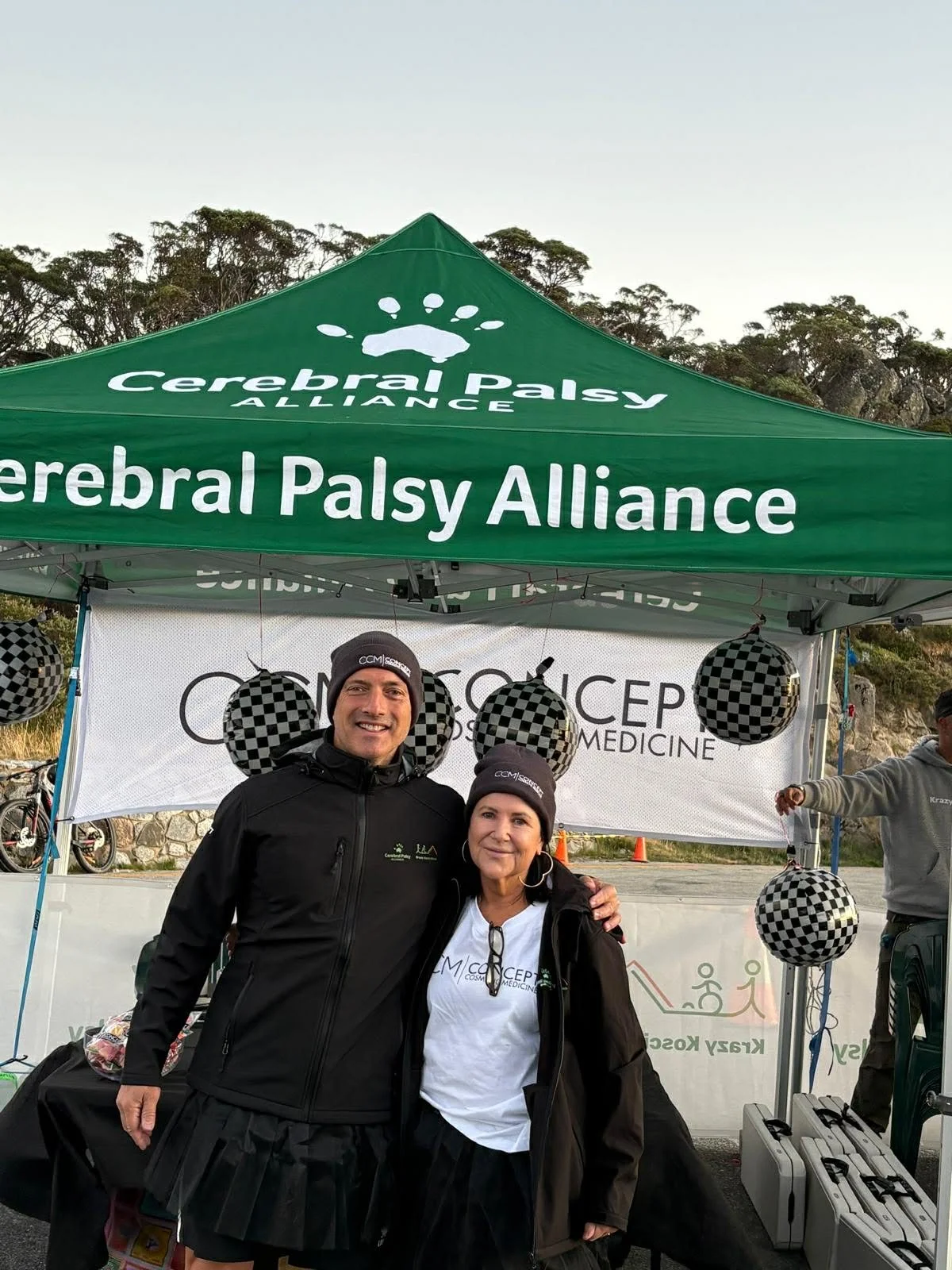 Our team at Base Camp for the Krazy Kosci Klimb