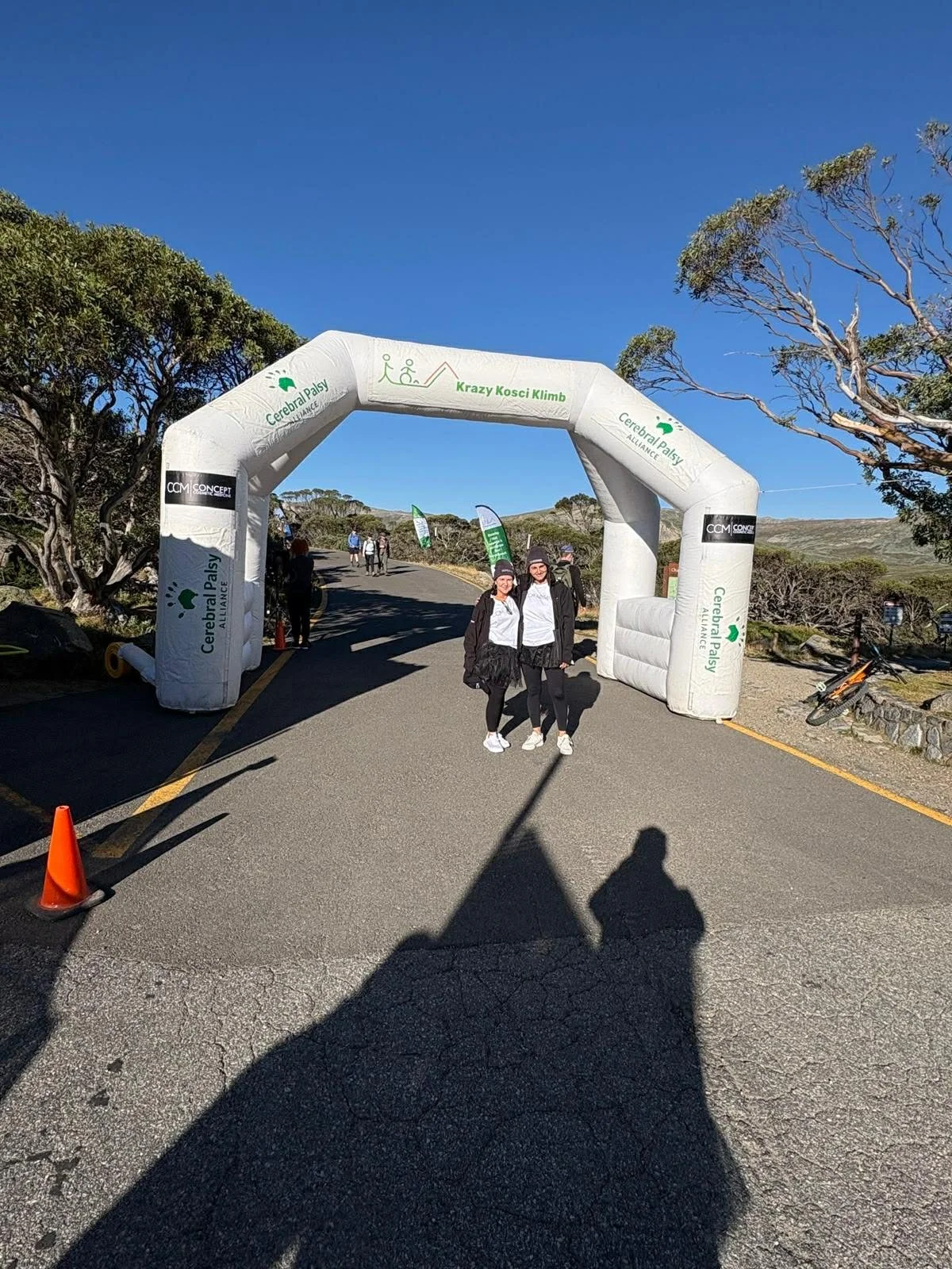 The finish line at the Krazy Kosci Klimb