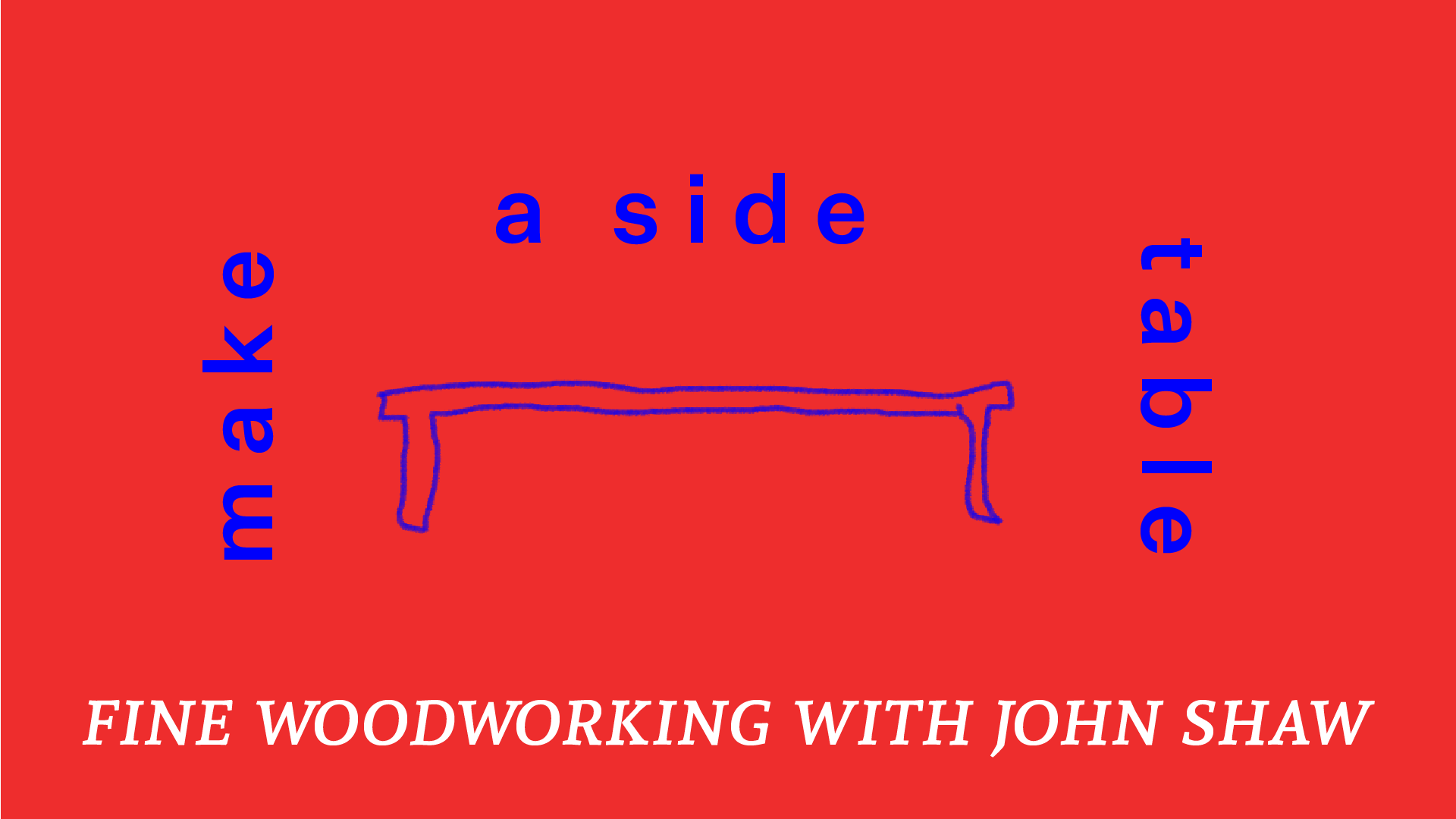 Make a side table with mortise and tenon joints