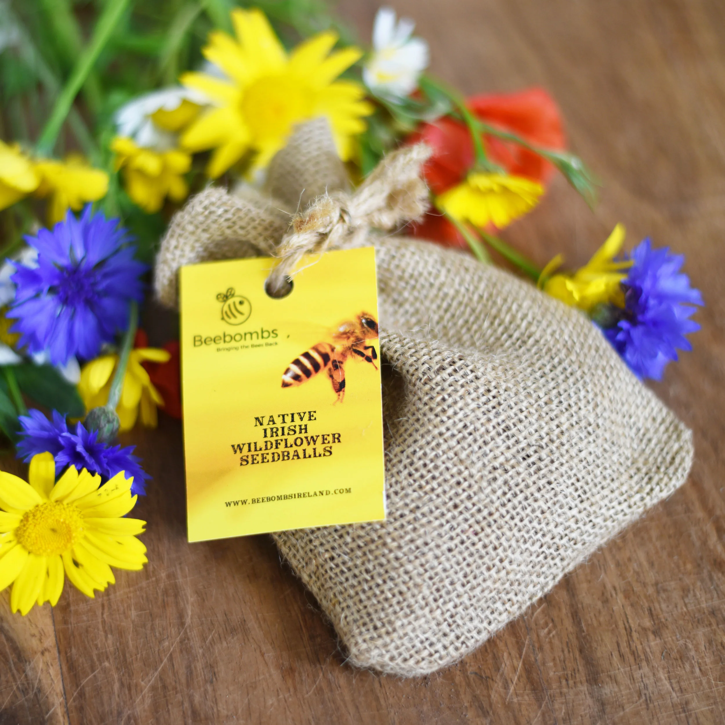 50 packs of native Irish wildflower seedballs.