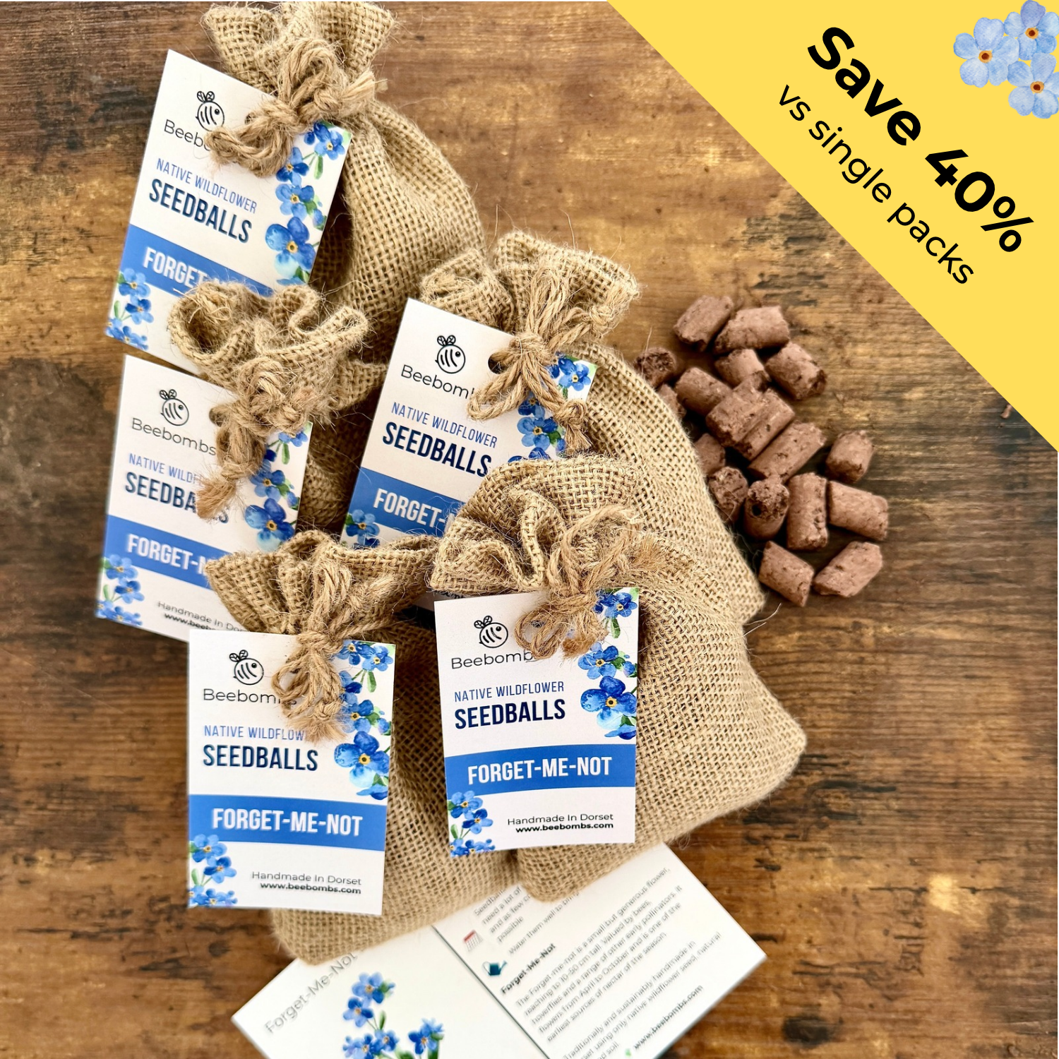 5 Pack Forget-Me-Not Beebombs