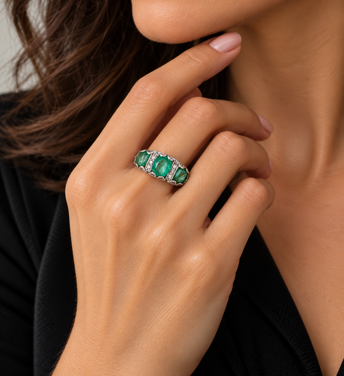 Emerald Trilogy Ring Beauty Portrait.png