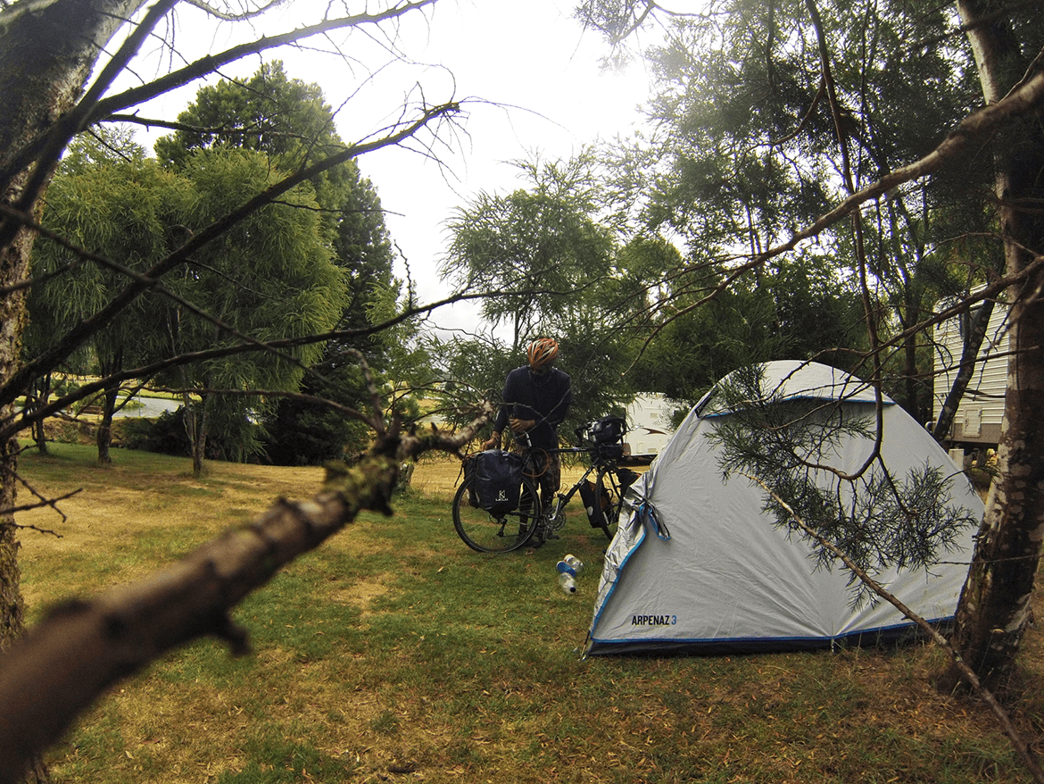  Tent time at Waratah. A nice way to end yet another memorable day of cycling. 