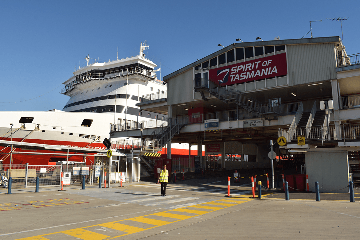  Moments before embarking on yet another beautiful overnight journey, from Melbourne to Tasmania, boarding the Spirit of Tasmania. 
