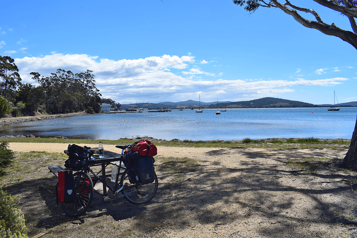  After reaching St Helens, I rested there for having my lunch and thinking whether to move towards Bay of Fires or to camp at St Helens. In the end, I did some necessary shopping from a nearby market and rode towards Bay of Fires. 