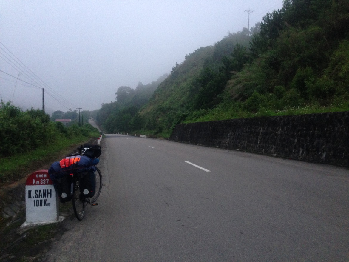  Left early morning at 5:30am to ride another 108 KM to the famous Khe Sanh.  