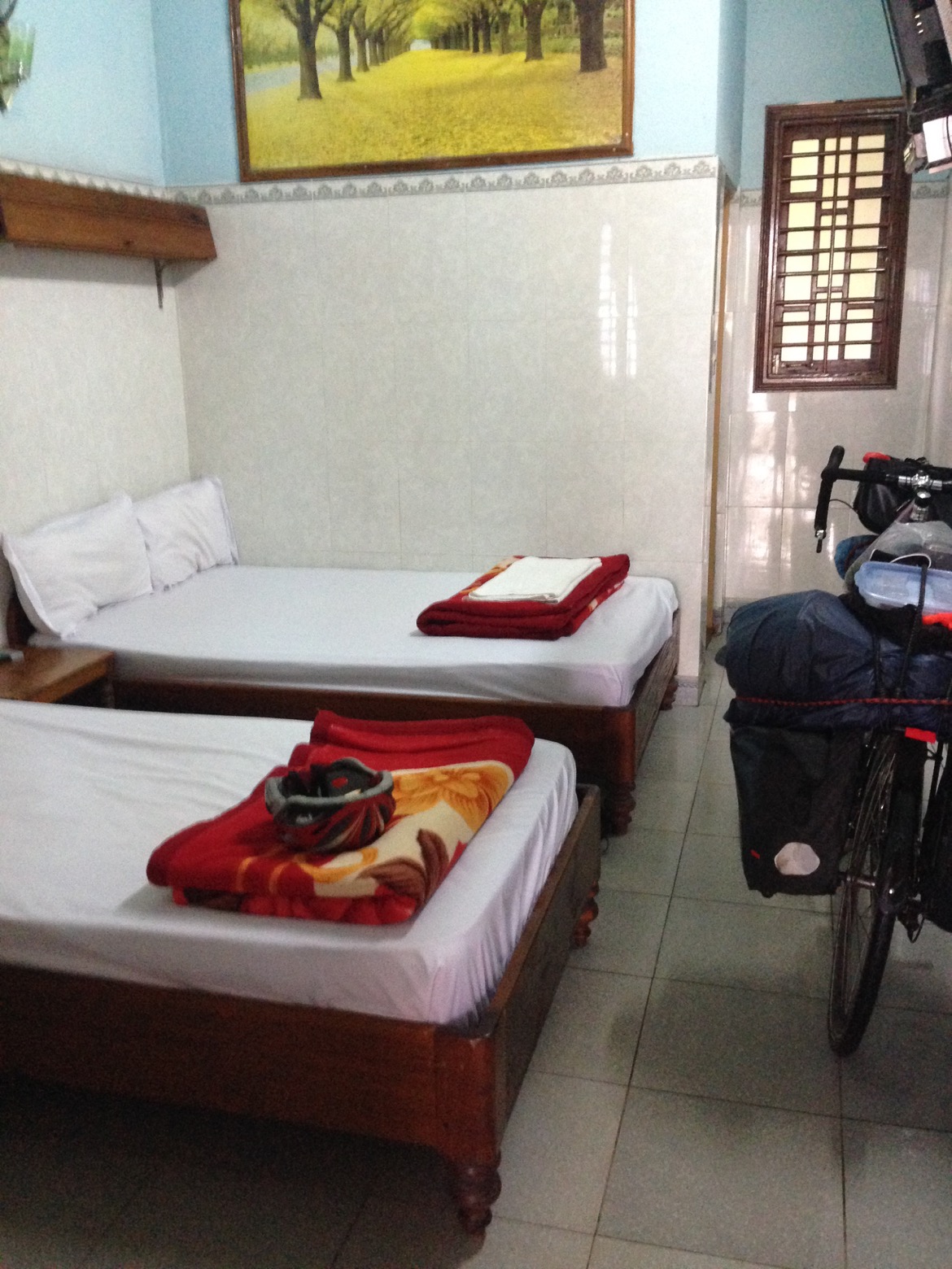  I was relieved to finally reach A Luoi and find a guesthouse. What an incredibly difficult and challenging day of cycling.  