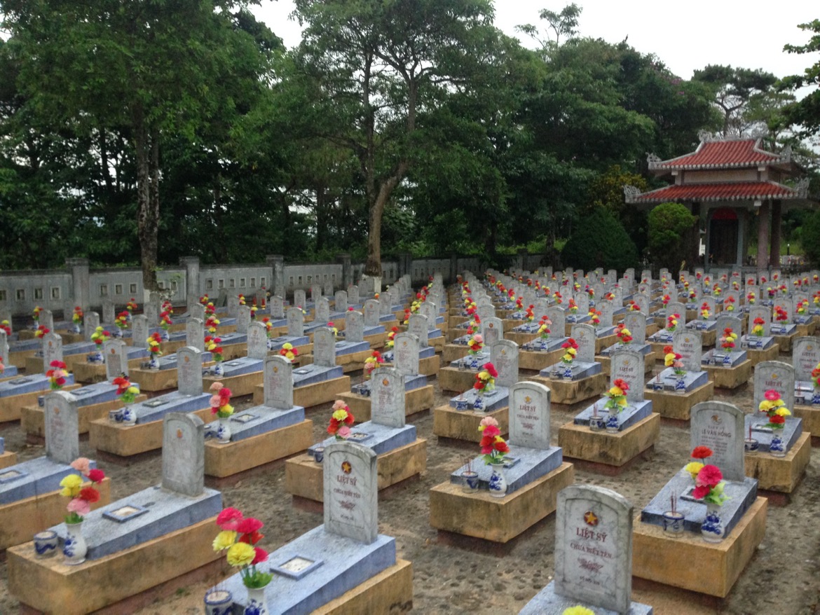  Truong Son Martyrs' Cemetery. Quang Tri is one of the most bombed areas in Vietnam and so many soldiers have fought hard to protect the legendary Ho Chi Minh Trail. 