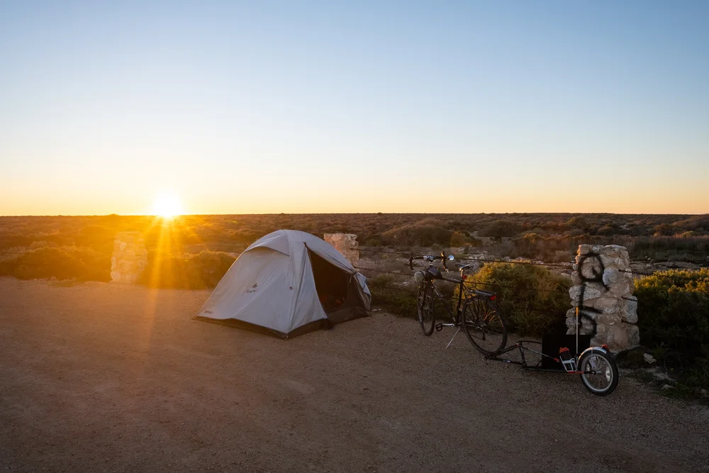  So the decision to camp away from the cliff was a very good one. The wind was so strong that night my tent was about to blow away. 