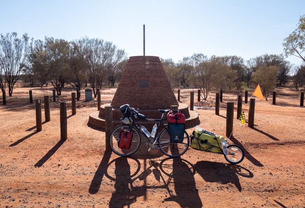   The geographical centre point of the continent. 