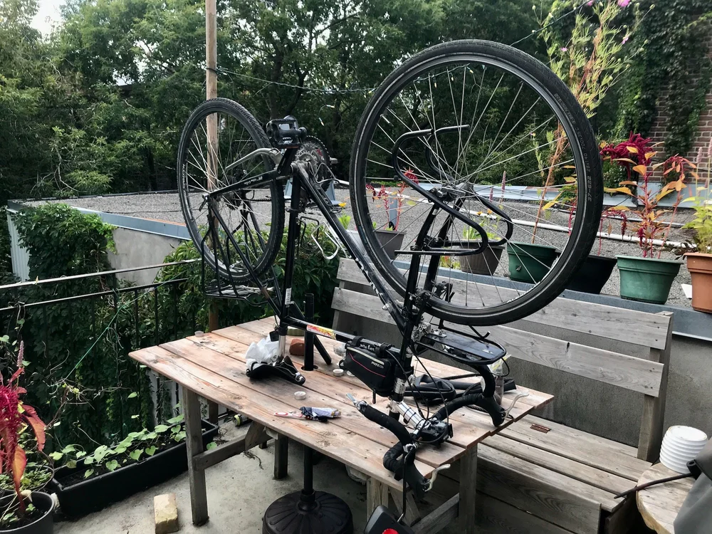 I really enjoy fixing and cleaning my bike after a ride, especially on rest days. Still a long way to go...