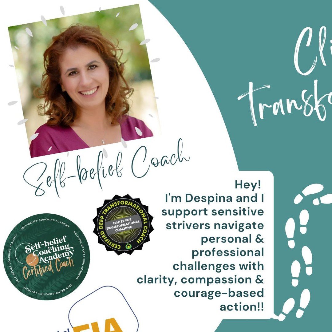 👋Hey there!

✨I am Despina, a Certified Transformational Self-belief Coach/ EMCC Accredited Senior Practitioner Coach

🎖️Beyond titles &amp; credentials though (for which I have worked really hard &amp; am really proud of!)

..I am just another hum