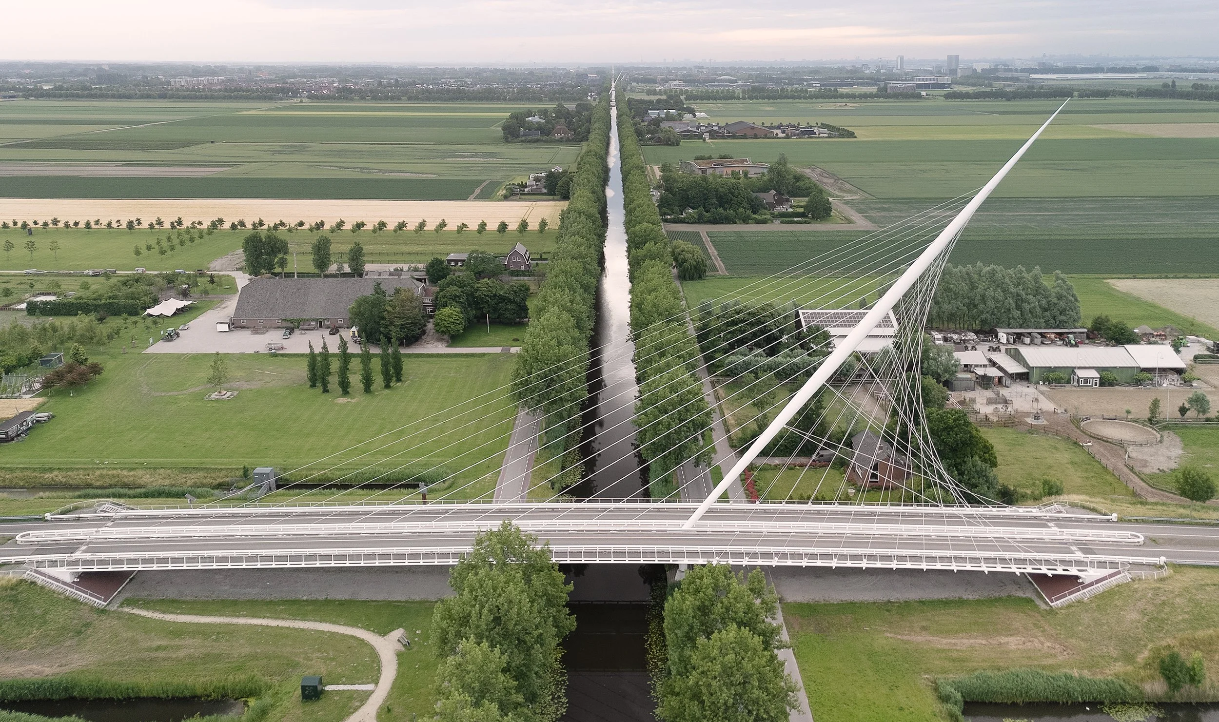 Calatrava Harp Bridge, Hoofsdorp Netherlands