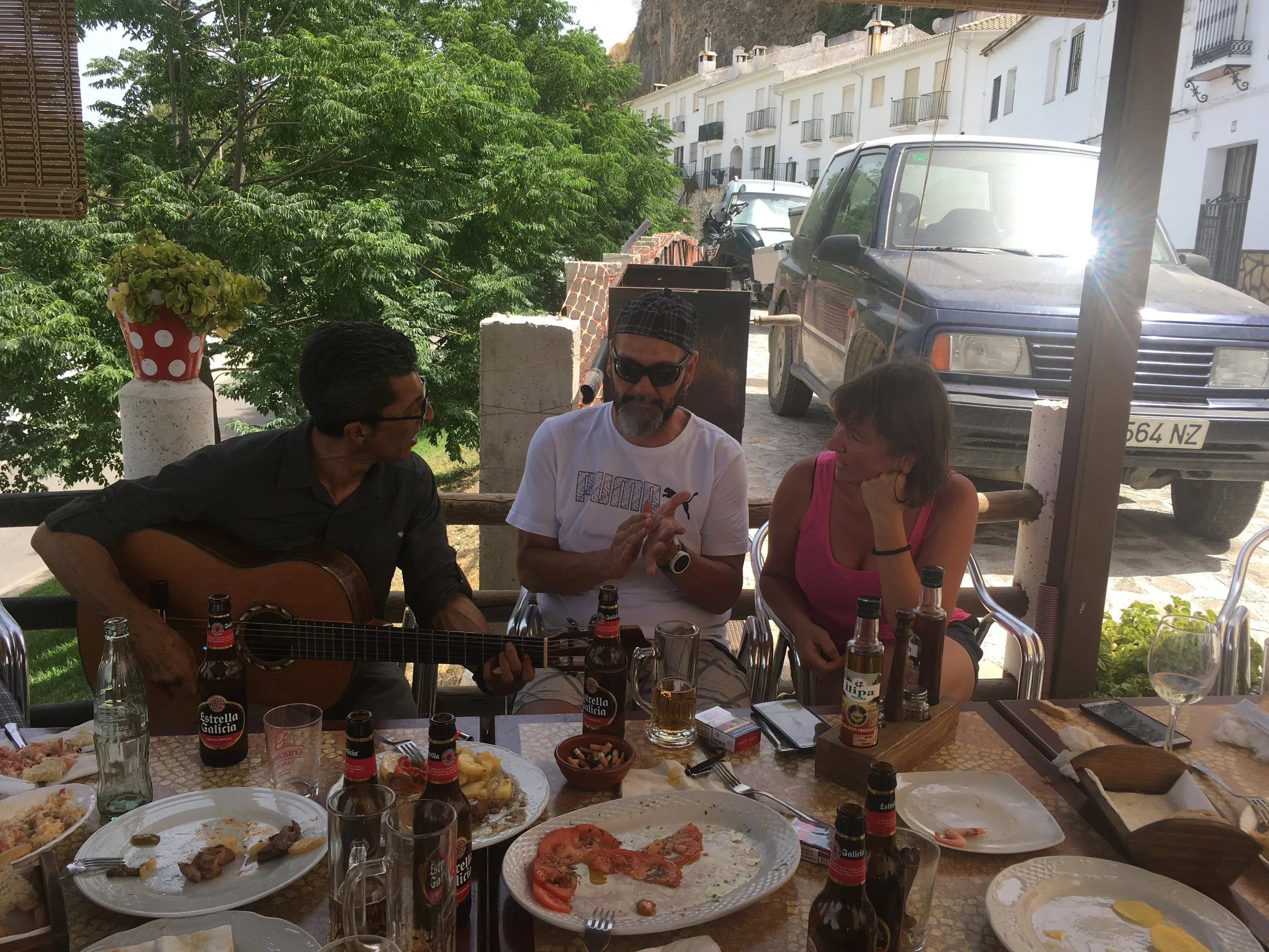 Locals playing flamenco