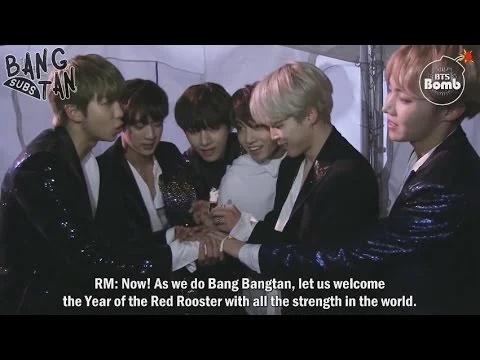 170130 [BANGTAN BOMB] BTS stage greeting the New Year @MBC Music Awards Festival 2016