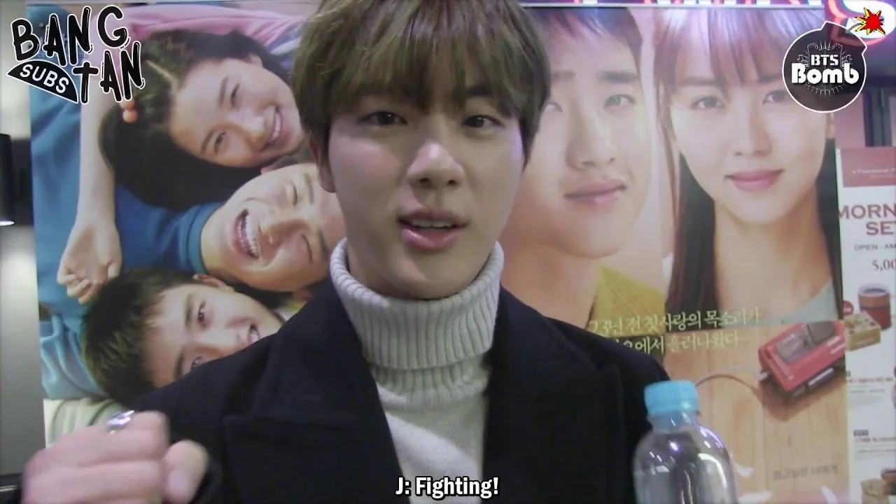 160304 [BANGTAN BOMB] Movie 'Pure Love' VIP preview with Jin