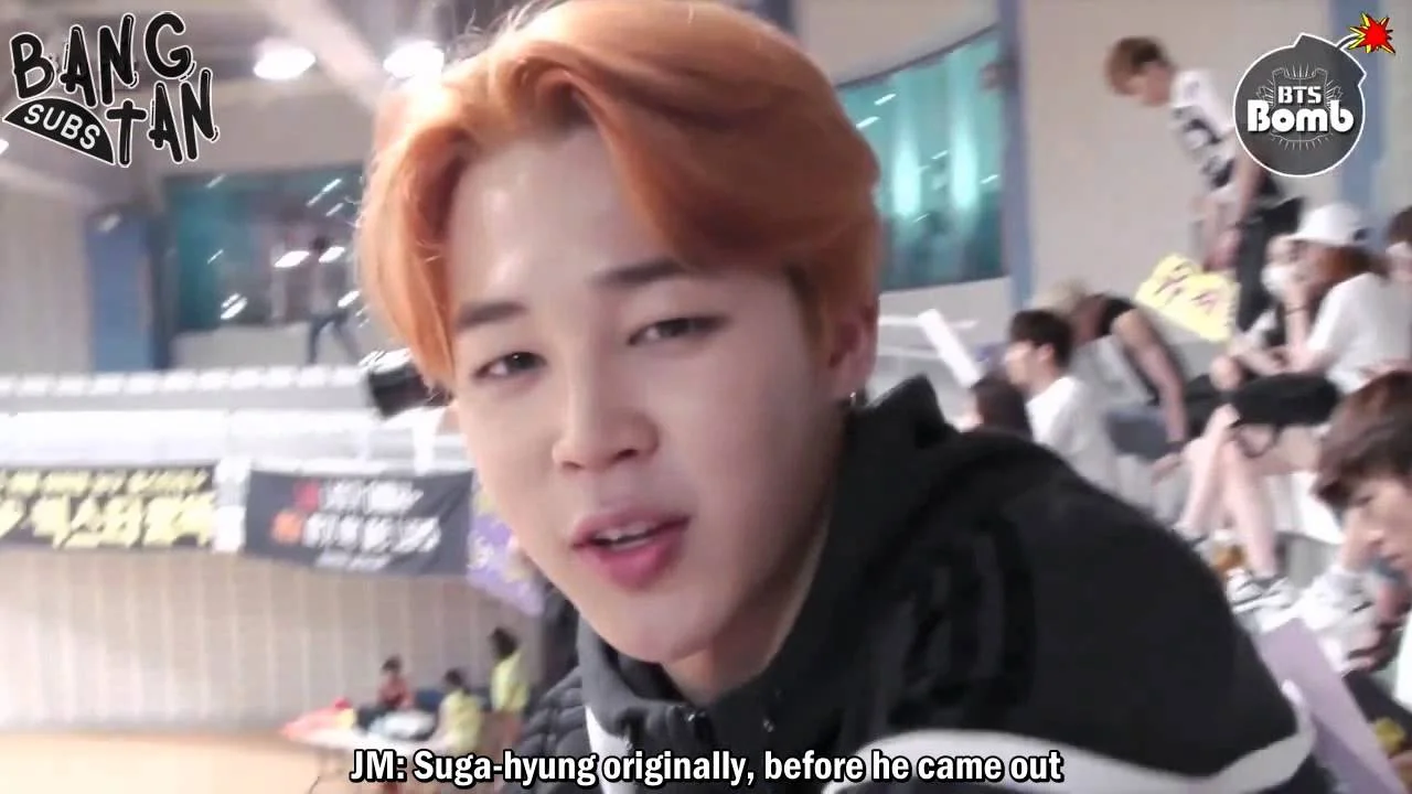 150930 [BANGTAN BOMB] Shooting guard SUGA with cheerleader 2 Jimin