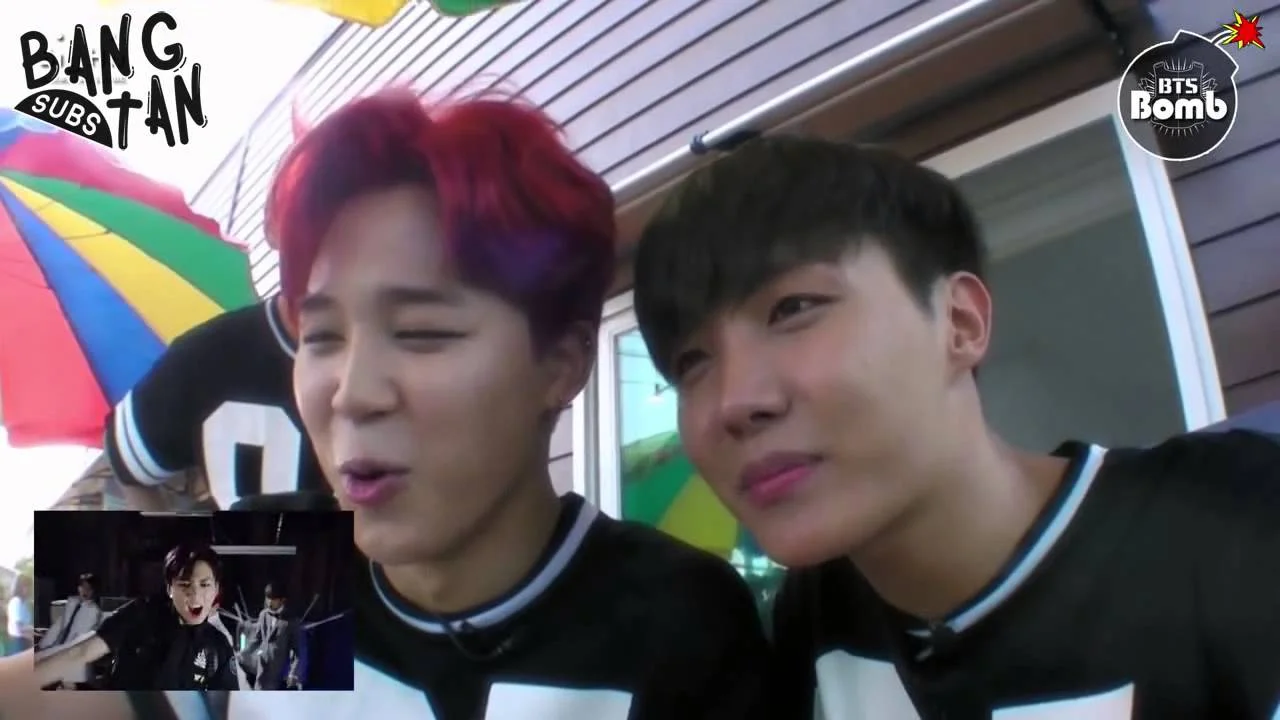 150710 [BANGTAN BOMB] J-hope&amp;Jimin's 'DOPE' Music Video Reaction