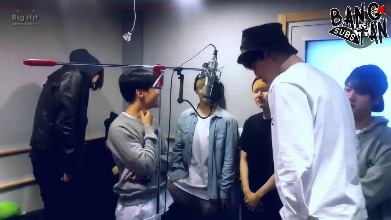 150518 [BANGTAN BOMB] Recording I NEED U chorus in BTS choir