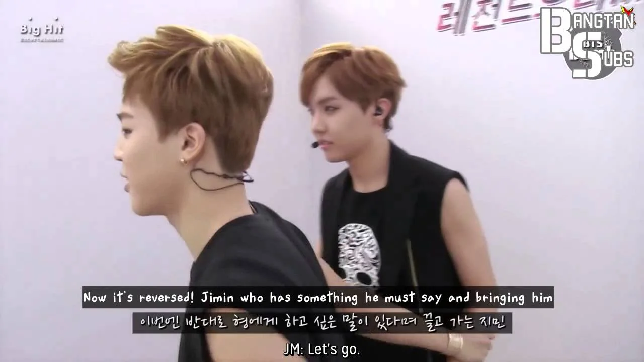 141226 [BANGTAN BOMB] What Jimin Wants to Say to J-Hope is...