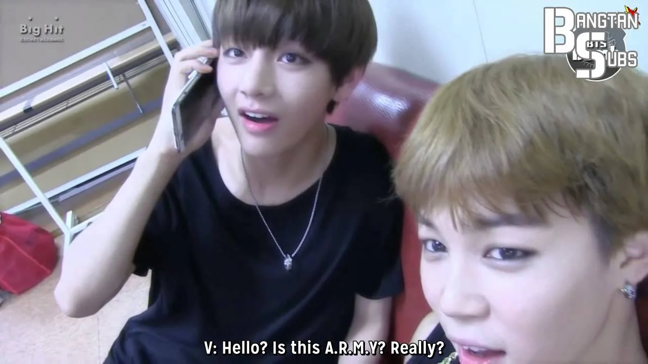 141103 [BANGTAN BOMB] Jimin is on the phone with Ms. A.R.M.Y