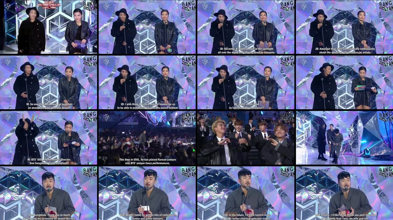 181106 MGA - Performance Director Son Sungdeuk Wins Best Choreography Award