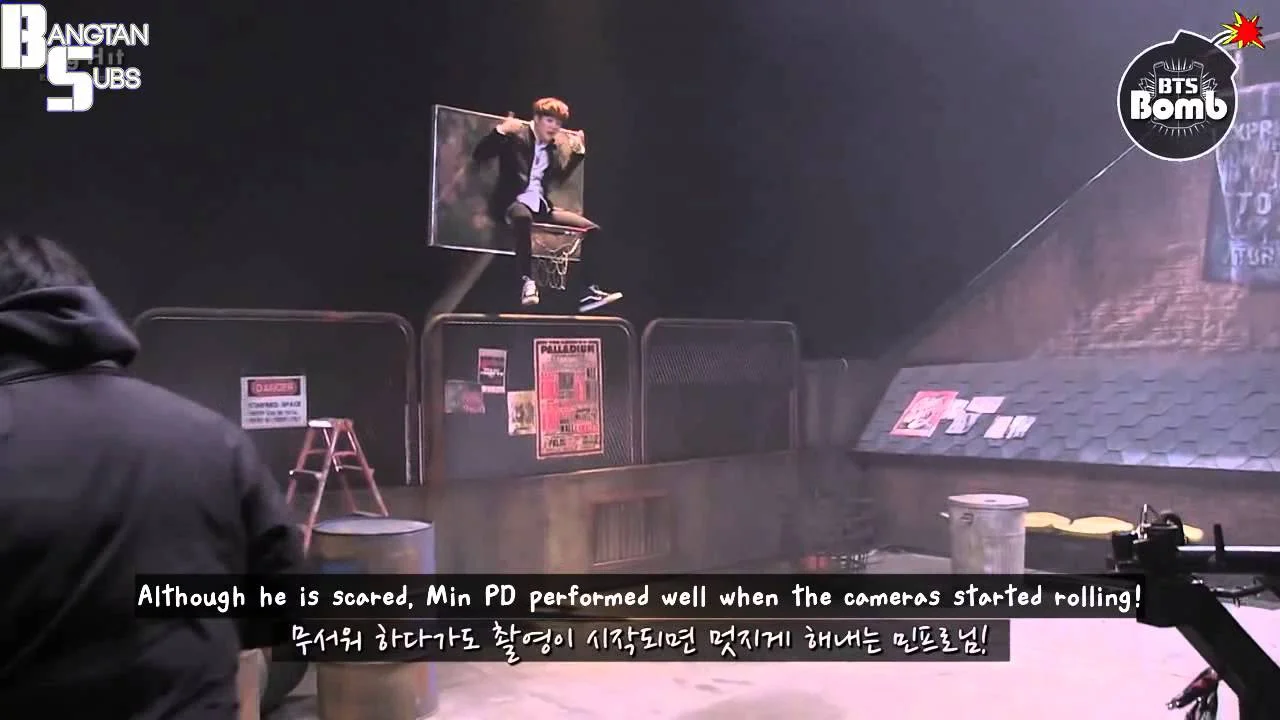 140307 [BANGTAN BOMB] Suga On The Basketball Hoop