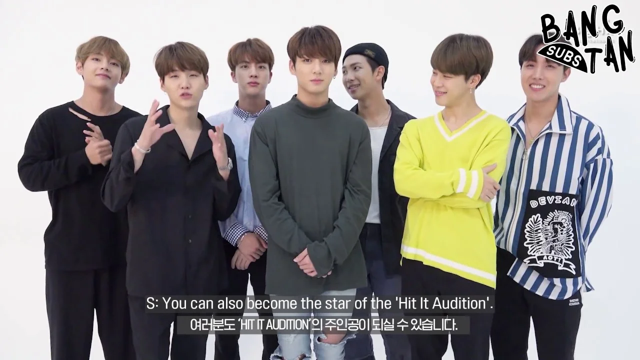 170804 BTS Supports the 'Hit It Audition 5'