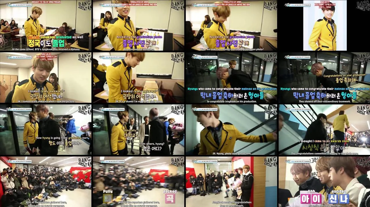 170212 Section TV Entertainment Correspondence - At the Site of Jungkook’s Graduation Ceremony