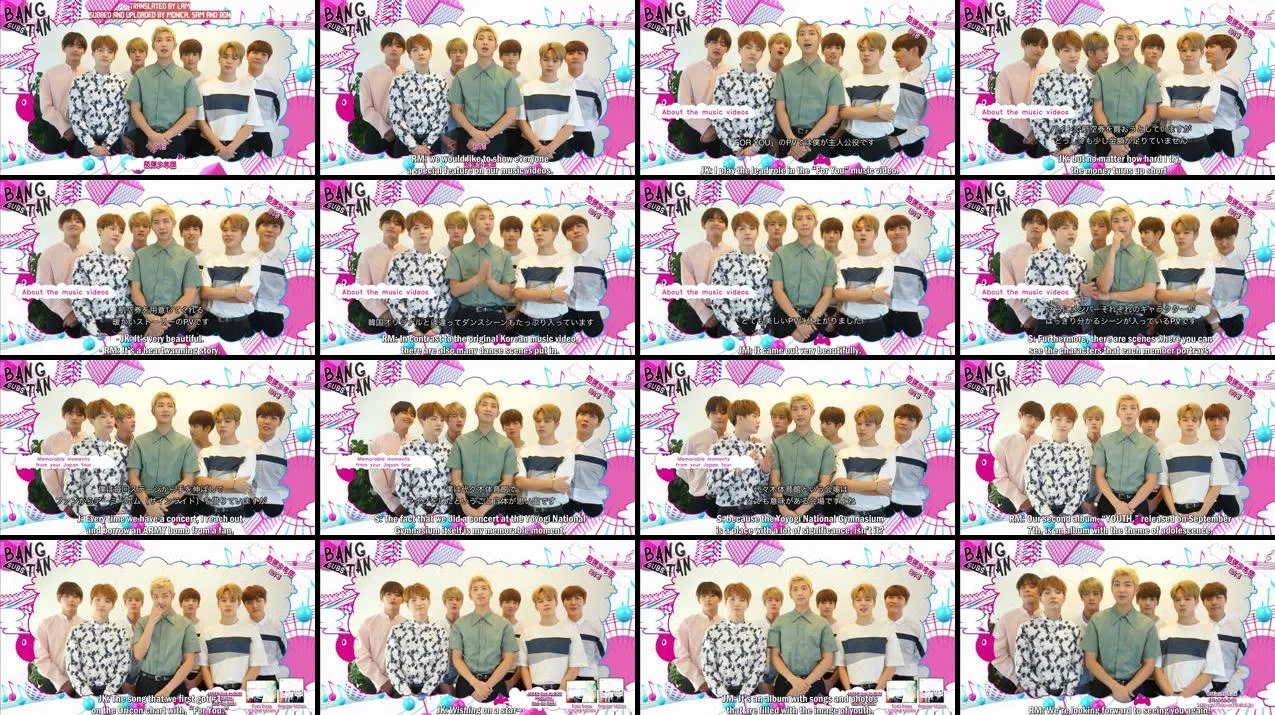160910 Space Shower TV Plus - Special Feature for their New Album "Youth"