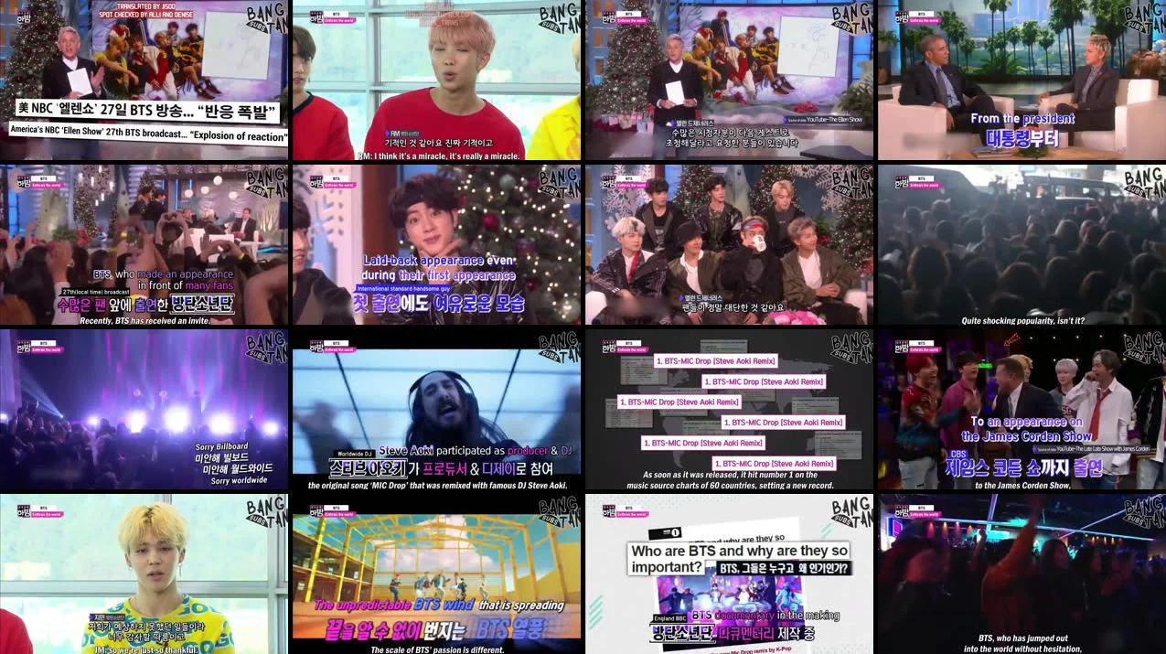 171205 Night of Real Entertainment - BTS enthralls the world