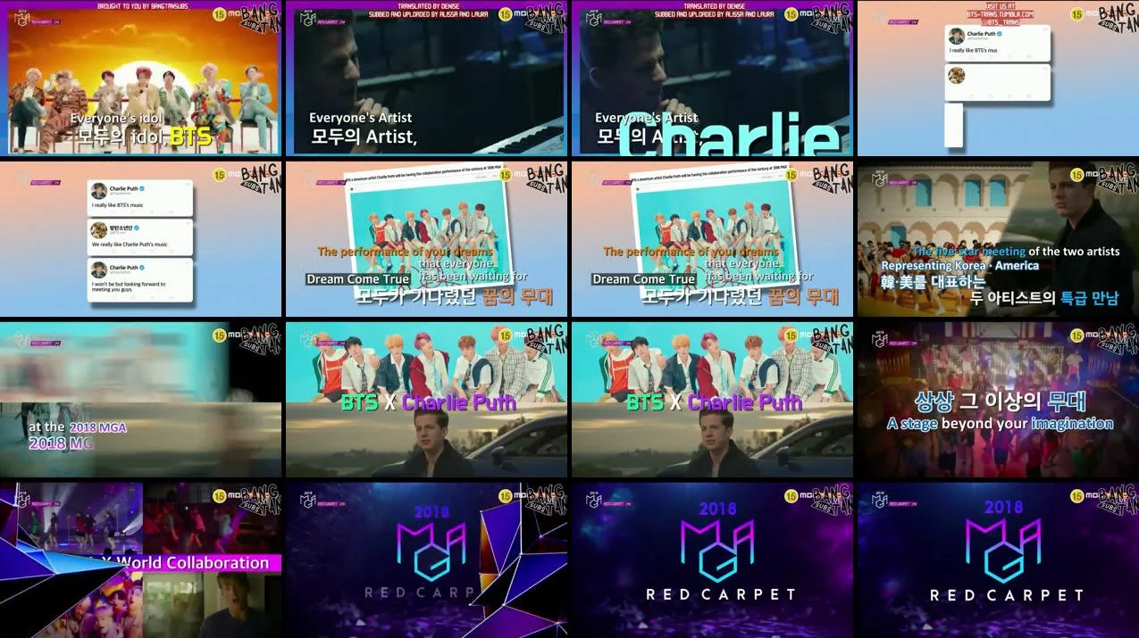 181106 MGA Red Carpet - BTS x Charlie Puth Preview