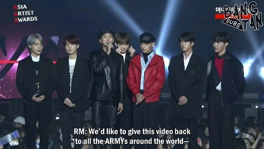181128 Asia Artist Awards - Korean Tourism Appreciation Award