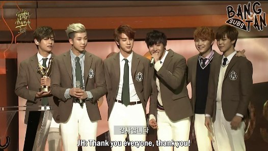 150115 Golden Disc Awards - BTS Wins Disc Bonsang