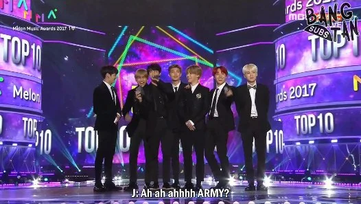 171202 Melon Music Awards - BTS Wins TOP 10 Award 