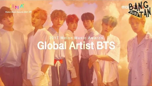 171202 Melon Music Awards - BTS Wins Global Artist Award