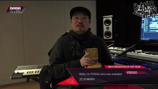 181210 MAMA in Korea - Pdogg Wins Best Producer of the Year
