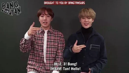 180404 J-Hope and Jimin's FACE YOURSELF Streaming Platforms Messages