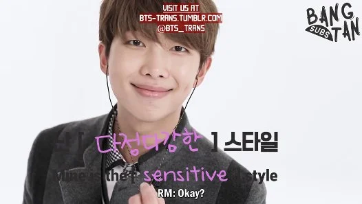180104 SMART X BTS - Say It With Style : RM Version