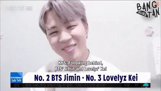 180518 MBC News Today Entertainment Talk Talk - Jimin, No. 2 ‘Idols with Lovely Eye-Smiles’ Cut