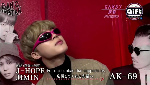 180402 NipponTV "The Gift" - J-Hope &amp; Jimin Picking a Gift for AK-69