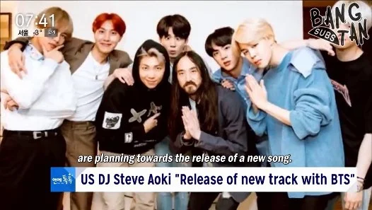 180131 MBC News Entertainment Talk Talk - US DJ Steve Aoki Confirms New Collaboration with BTS