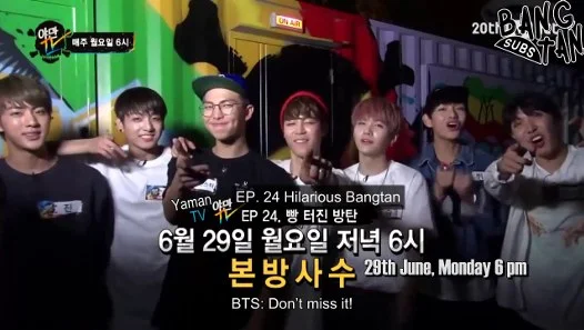 150624 Yaman TV - Preview: The one and only BTS’ life entertainment! Bangtan in Yaman 2nd shot