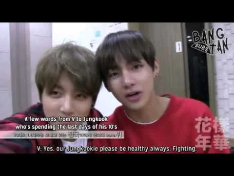 150430 Jungkook who's in his 10's ask the hyungs