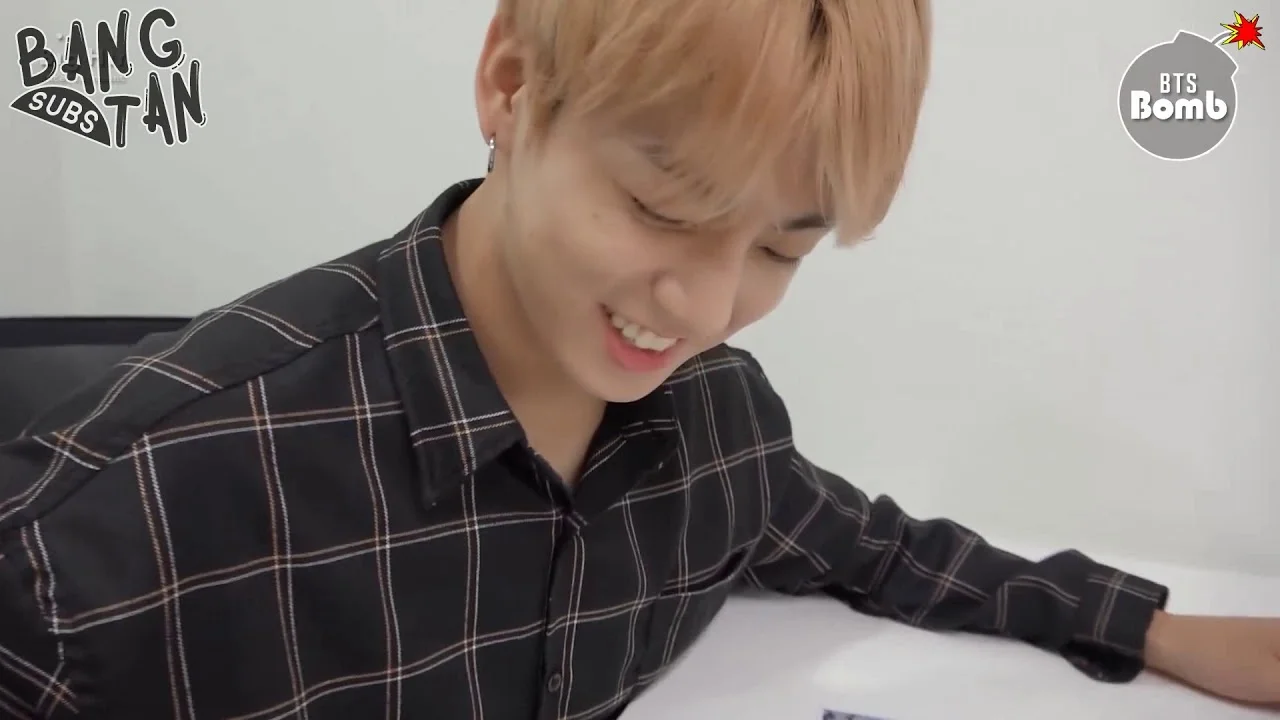 190208 [BANGTAN BOMB] Concentrating on drawing JK