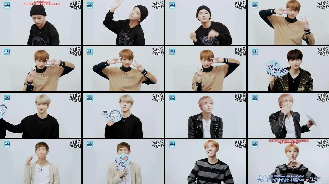 161018 ASK IN A BOX - Unseen Video! How BTS Plays in front of the Camera!