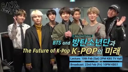 180203 Good Insight Season 2: Producer Bang Sihyuk Episode - BTS Support Message Video