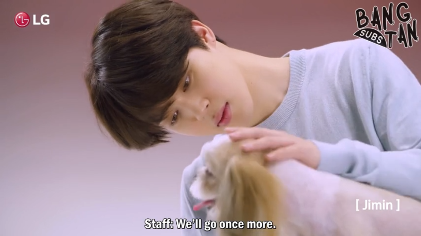 180702 LG G7 ThinQ: Main TVC with BTS - Behind the Scenes, Jimin, Google Lens