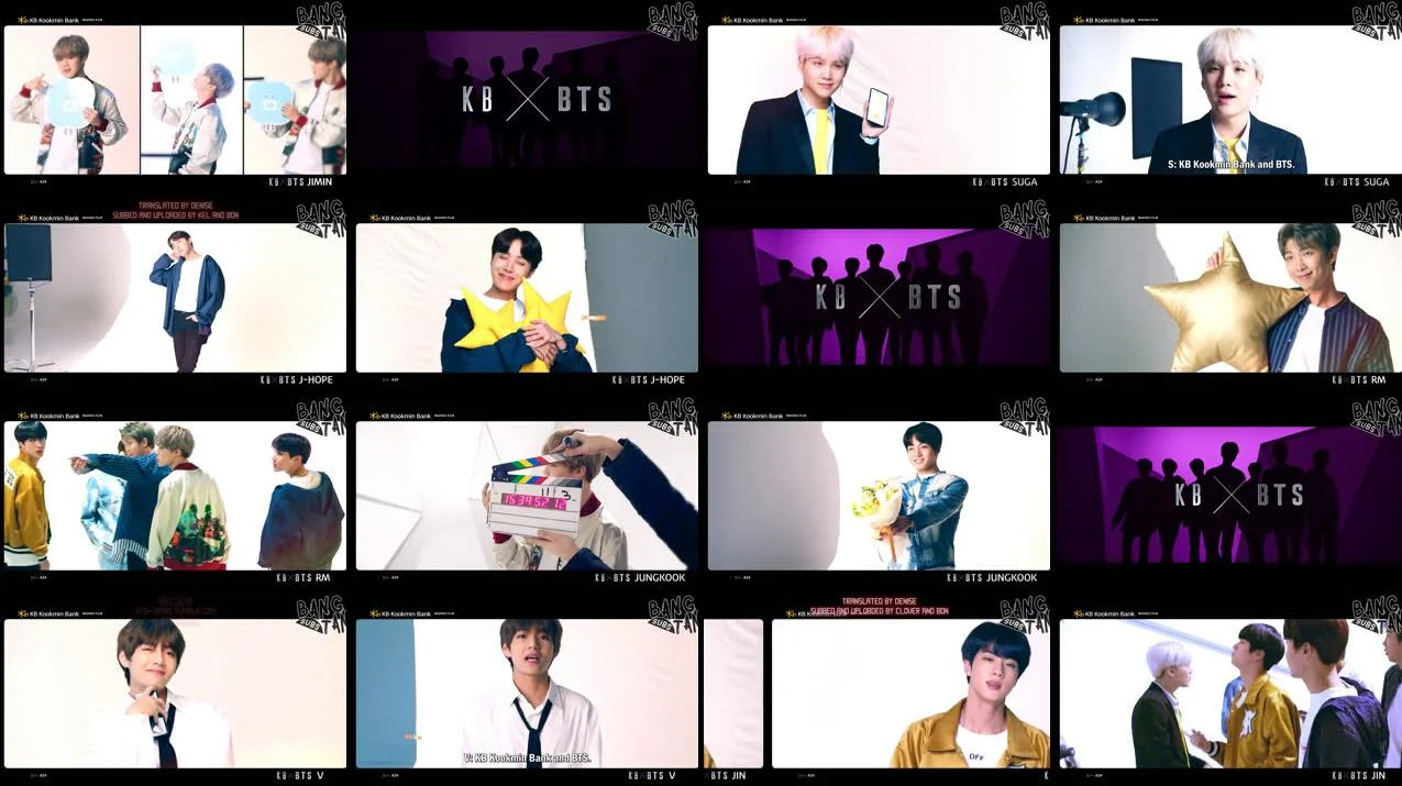 180408 KB Star Banking X BTS - Making Film by KB Kookmin Bank (All Versions)