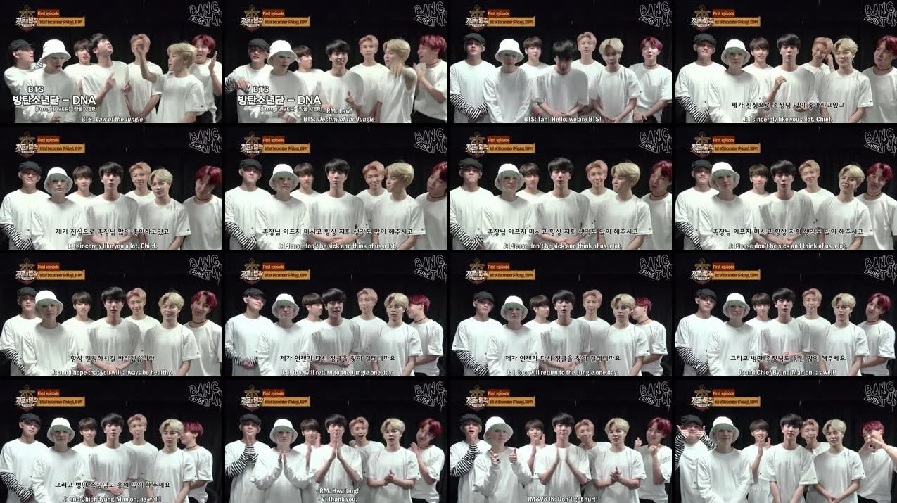 171128 Law of the Jungle Video letter to congratulate the return of Chief Byung-Man - BTS Cut